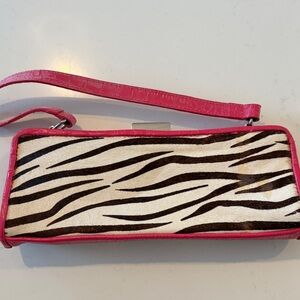 Pink Zebra Print Women's Bag